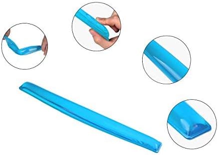 Gel Keyboard Wrist Rest Pad - Gel Keyboard Wrist Rest Pad | Wrist Rest Support for Office Gaming Computer Laptop Ergonomic Comfortable Pain Relief- Blue - Image 3