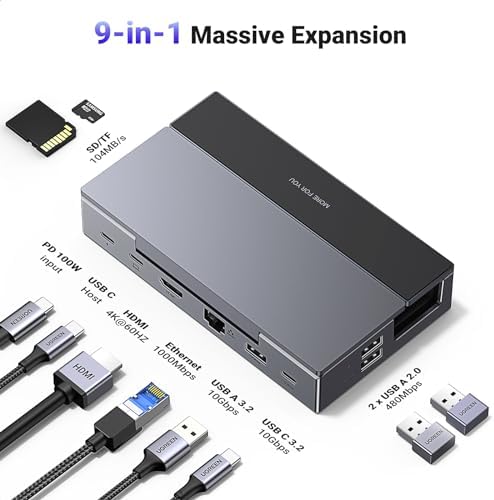 UGREEN Steam Deck Dock 9-in-1 USB C Docking Station Foldable Stand - Image 2