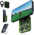 abxylute M4 Snap-On Mobile Gaming Controller for Android & iPhone, Switch 1&2, Portable Bluetooth Controller, Pocket-Sized Retro Arcade Phone Gamepad Kickstand, Dual Joystick Turbo Pro Gaming Magnetic (Green) by abxylute