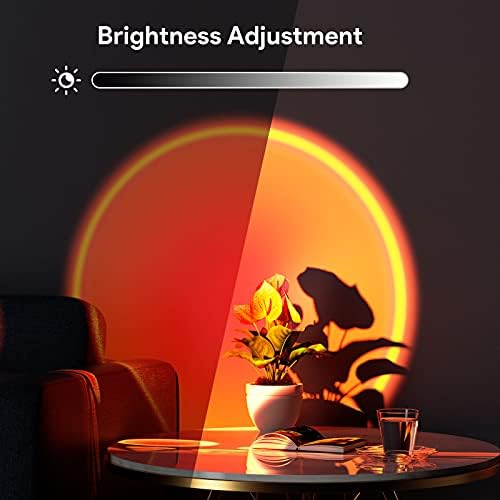Bavcieu Sunset Lamp Projection Led Lights with Remote,APP Multicolor Night Light 360° Rotation Rainbow Lights 4 Modes Setting for Photography/Selfie/Party/Home/Living Bedroom Decor, Gifts for Women - Image 5