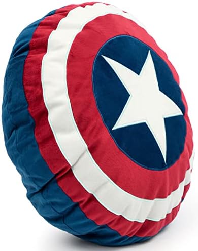 Jay Franco Marvel Avengers Captain America's Shield Shaped Decorative Pillow - Kids Super Soft Throw Plush Pillow - Measures 16 Inches (Official Marvel Product) - Image 2