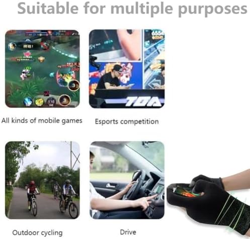 Mobile Game Gloves, Ultra-Thin Mobile Gaming Gloves，Anti-Sweat Mobile Finger Sleeve Breathable for High-Ranking Players Mobile Game Streamer - Image 6