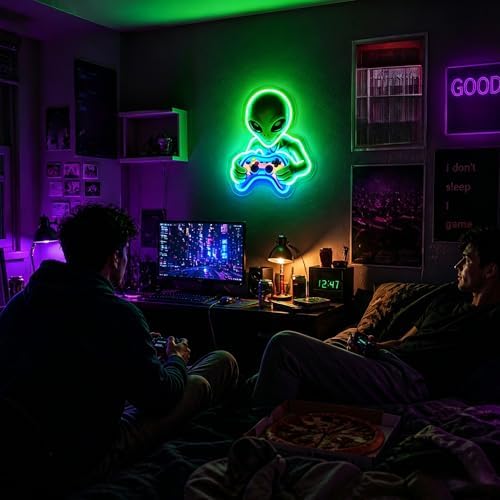 Neon Sign Alien Gaming Neon Sign for Wall Decor LED Sign Neon Light - Image 2
