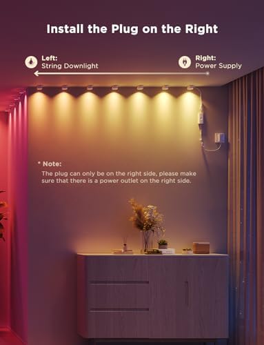 Govee Smart RGBIC String Downlights, 9.8ft with 15 LEDs, White - Image 6