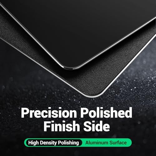 HONKID Hard Metal Mouse Pad for Desk Travel Mouse Pad for Magic Mouse Black - Image 2