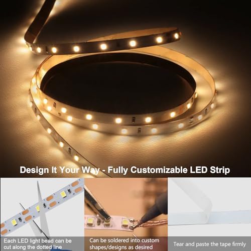 echosari Strip Lights USB 9.8Ft 180 LED Strip Lights Cuttable Each 2835 SMD - Image 3