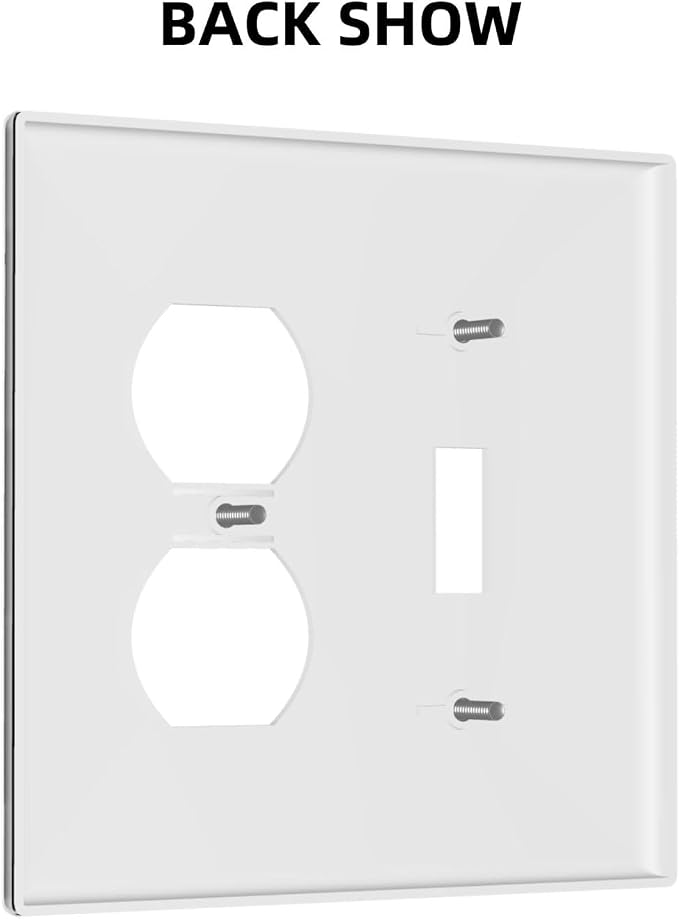 Decorative Outlet Covers Funny Bathroom Art with Are You Pooping 2 Gang Combination 1 Toggle/1 Duplex Light Switch Cover Gfci Wall Plate Electrical Receptacle Switchplate for Country Decor - Image 4