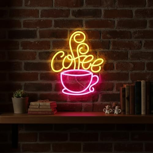 Coffee Bar Neon Sign, Dimmable LED Coffee Wall Light for Coffee Station - Image 6