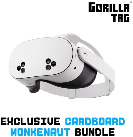 Meta Quest 3S 256GB | VR Without Wires — Gorilla Tag Cardboard Monkenaut Bundle — Amazon Exclusive—Access to 40+ Games with a 3-Month Trial of Meta Horizon+ Included by Unknown