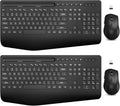 SABLUTE Wireless Keyboard and Mouse Combo, 2 Pack, Ergonomic Wrist Rest by SABLUTE