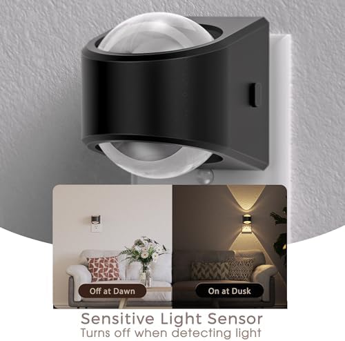 Briignite Projector Night Light, Rotating Lights Plug into Wall Warm,2 Pack - Image 3