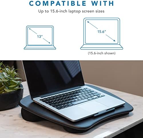 LAPGEAR Basic Lap Desk – Black, Fits 15.6” Laptops - Image 2