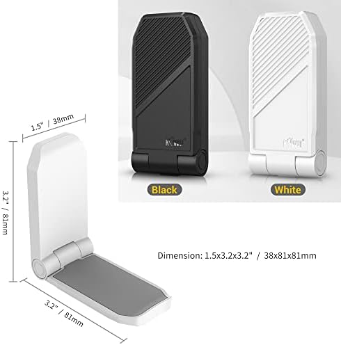 KIWIFOTOS 2 Pack Adhesive Desk Headphone Hanger, PC Gaming Headset Holder Stand, Adhesive Holder Mount for Wall, Foldable Headphones Hook Mount Under Desk - White,Two Pack - Image 2