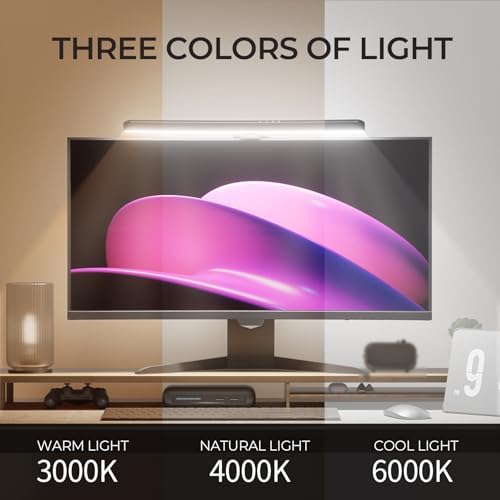 Monitor Light Bar Curved, RGB Backlight, Computer Screen Lamp - Image 2
