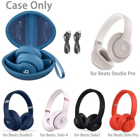 for Beats Studio Pro/Studio3/Solo4/Solo3 Headphones Hard Case, Blue - Image 2