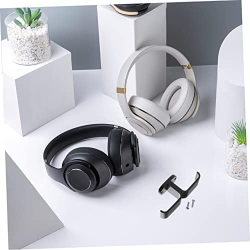 ARTIBETTER Under Desk Headphone Stand with Double Hook Design and Stick Installation Space-Saving Headset Hanger for Home Office and - Image 4