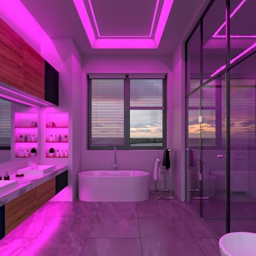 BTF-LIGHTING 5V USB COB LED Strip Lights 3.28FT Purple Color for TV - Image 6