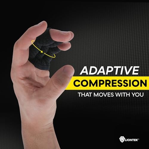 LIONTEK Triple Flow Finger Sleeve V3 Pair — Joint Support & Compression for Activity, BJJ, Fitness, Volleyball, Basketball, and More (X-Large) - Image 4