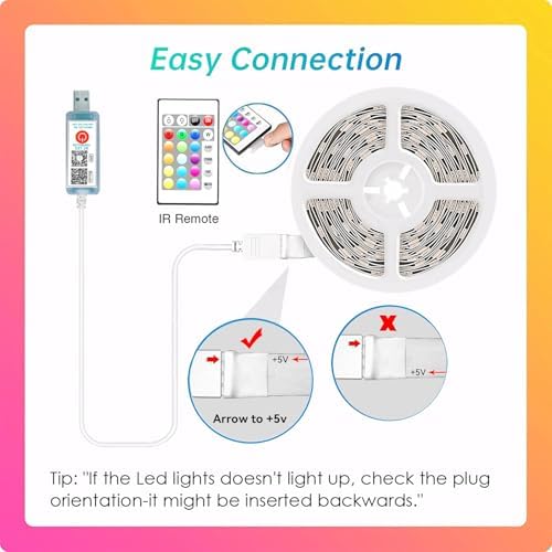 CHARKEE LED Lights 100ft USB-Powered, Music Sync RGB LED Strip Lights for Bedroom/TV Backlight/Gaming Lighting, Color Changing Bluetooth Led Lights IR Remote&App Control - Image 2