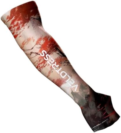 Gaming Arm Sleeve for PC Gamers - Breathable Wrist & Forearm Support, Ideal for FPS Aiming, Koi & Sakura Designs by Unknown