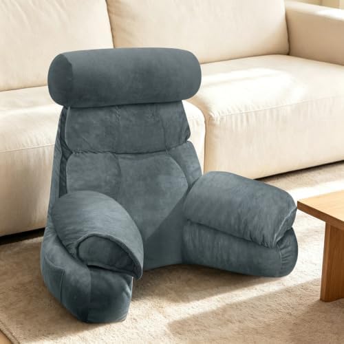 FXXUDVNIIN Back Pillow for Bed Sitting up – with 9.4" Armrest by Unknown