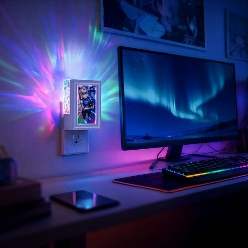 Briignite LED Night Lights Plug Into Wall Decorative Picture Frames RGB - Image 2