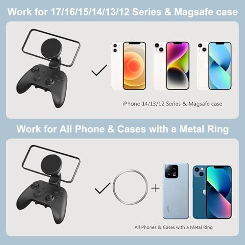 DOYO Magnetic Controller Phone Mount Clip for Switch and Switch Lite Pro Controller, Gaming Phone Holder, Adjustable Mag-Safe Phone Mount Holder for Switch Controller - Image 5