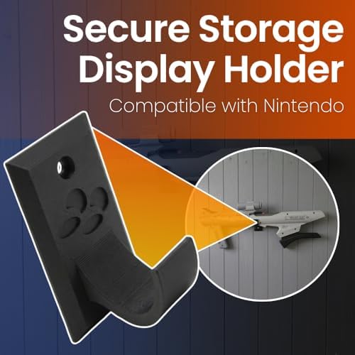 Wall Mount Compatible with Nintendo - Secure Storage Display Holder | Retro Scope Controller Organizer | Collector Shelf Showcase for Gaming Rooms - Image 4