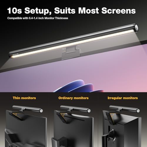 Douxlife Monitor Light Bar, Eye-Care Computer Monitor Lamp - Image 5
