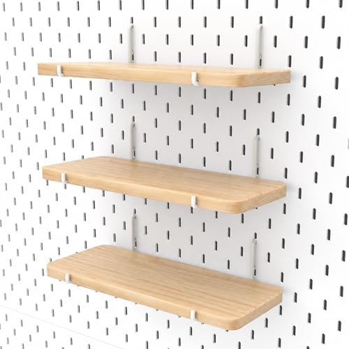 3 Pack Wooden Pegboard Shelves ONLY for IKEA Skadis by BFPeaky