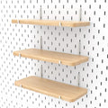 3 Pack Wooden Pegboard Shelves ONLY for IKEA Skadis by BFPeaky