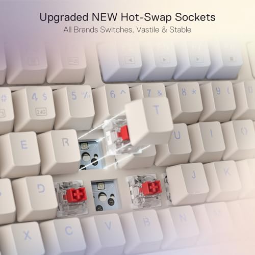 Redragon K673 PRO Wireless 81-Key RGB Gasket Gaming Keyboard, Scroll Knob - Image 6