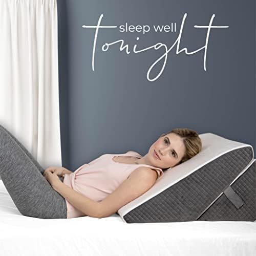 Kolbs Memory Foam Adjustable Bed Wedge Pillow - Wedge Pillow Set for After Surgery - 9 x 12 inch Height Chic Jacquard Cover Multi Use for Sleeping and Acid Reflux (Adjustable Height Wedge) - Image 4