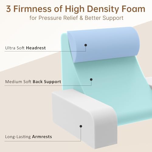 Vekkia 19'' Reading Pillow for Adults with XL Side Pockets, Adjustable Arms - Image 2