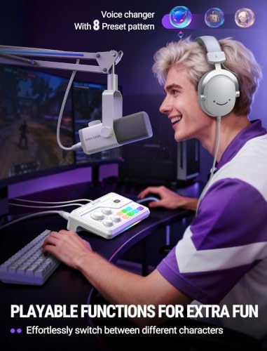 FIFINE SC8W Gaming Audio Mixer for Streaming with 7.1ch Surround sound - Image 6