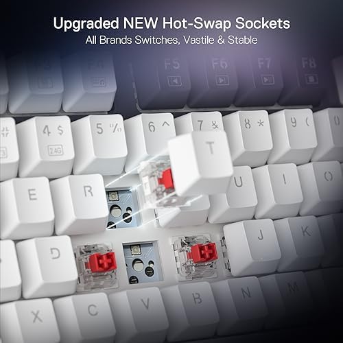 Redragon K673 PRO Wireless 81-Key RGB Gasket Gaming Keyboard, Scroll Knob - Image 6