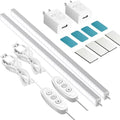 GLVSAE Under Cabinet Lights, 12 Inch Plug in Under Cabinet Lighting, LED Closet Lights, 6000K Cool White Light, Ultra Thin Dimmable Light Bar, Suitable for Kitchen Desk Closet Workbench by GLVSAE
