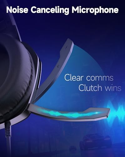 AOC Wired Gaming Headset, Headphones for Xbox Series PS5 PC Switch, Black - Image 3