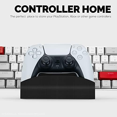 BRAINWAVZ Desktop Keyboard & Game Controller Holder Stand, Suitable for Small & Large Keyboards and Controllers for PS5, Xbox Series X, Xbox One, PS4, Switch, PC, Gamepads & More (DK04) - Image 5