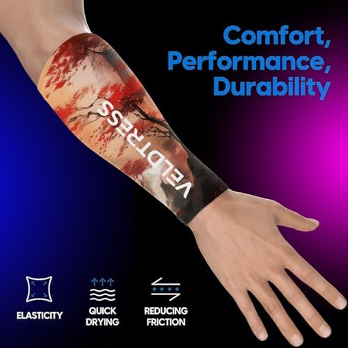 Gaming Arm Sleeve for PC Gamers - Breathable Wrist & Forearm Support, Ideal for FPS Aiming, Koi & Sakura Designs - Image 2