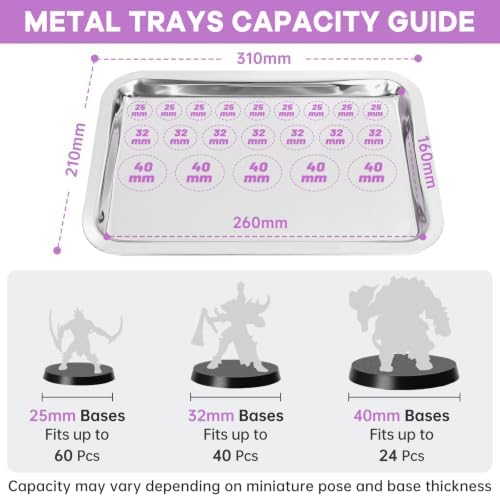 WELIDAY Miniatures Storage Case Miniatures Transport Case Aluminum Alloy Frame with Lock (Large Size) - Image 6