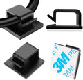 120 PCS Cable Clips, Adhesive Cord Clips for Wires on Wall, Strong Wire Clips Holders Cord Organizer for Cable Management, Christmas Lights, USB, Phone Charger, Cat 6, Car Dash Cam (Small, Black) by TidyHelper
