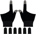 Gaming Gloves for Sweaty Hands, Ultra-Thin Breathable Touchscreen Game Gloves with Thumb Finger Sleeves for iPad Tablet/Mobile Phone by Rakizbe