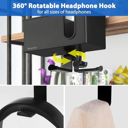 Rosyline 3-in-1 Clip-on Cup Holder for Desk with Desktop Organizer - Image 3