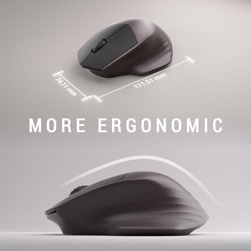 MPTOG Ergonomic Wireless Keyboard and Mouse Combo, Coffee - Image 5