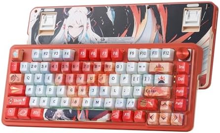 Redragon K673 PRO Wireless 81-Key RGB Gasket Gaming Keyboard, Scroll Knob by REDRAGON