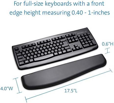 Kensington ErgoSoft Wrist Rest for Standard Keyboards, Black (K52799WW) (Pack of 2) - Image 3