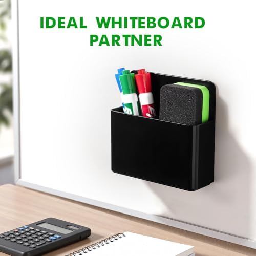 2 Pack Magnetic Pen Holder Cup for Whiteboard, Classroom Supplies - Image 4