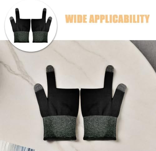 GALPADA 4 Pairs Touchscreen Finger Sleeves for Gaming Breathable Knit Finger Gaming Gloves with Grip for Mobile Cycling Climbing Billiards Elastic Snug Fit - Image 6