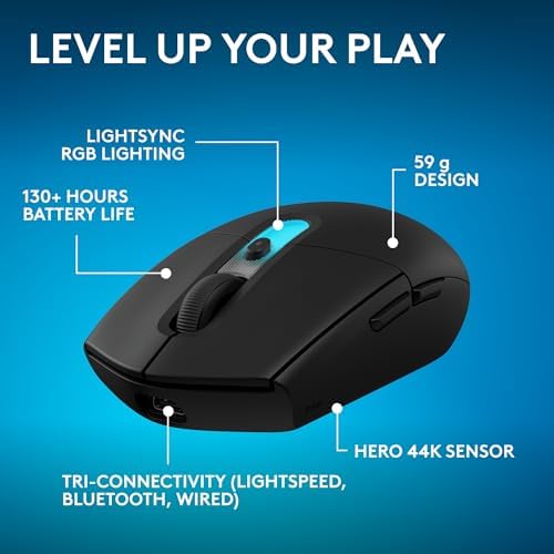 Logitech G305 X Superlight Wireless Gaming Mouse - Black - Image 2